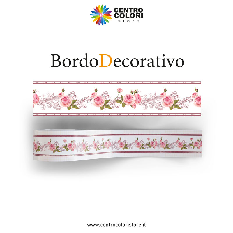 Bordo Decorativo Autoadesivo per Pareti e Soffitto – Vintage Roses – CENTRO  COLORI STORE